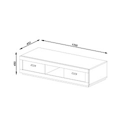 Avis Bestmobilier Otis - meuble TV - bois gris - 170 cm - style contemporain