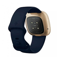 Avis Fitbit Versa 3 Aluminium Doré avec Bracelet Bleu Nuit (Midnight)