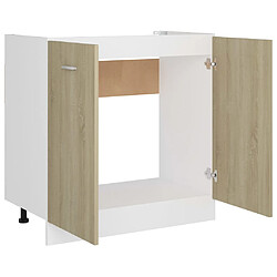 Acheter vidaXL Armoire de plancher d'évier Chêne sonoma Bois d’ingénierie