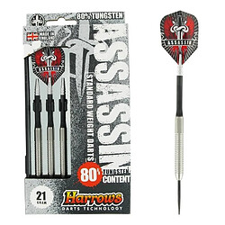 Harrows Fléchettes Assassin 80 steel 18g Rouge