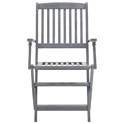 Avis Maison Chic Lot de 4 Chaises pliables d'extérieur| chaises Relax de jardin Bois d'acacia solide -GKD71093