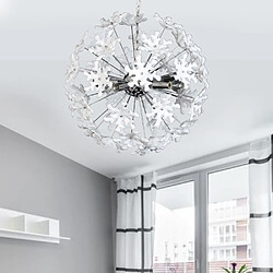 Avis Suspension lustre blanc Luminaire plafond d'interieur boule blanche 4 lumières