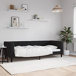 vidaXL Lit de repos sans matelas noir 80x200 cm velours