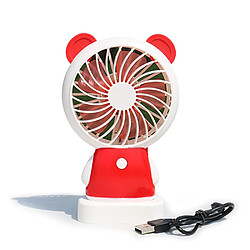 Acheter 1 Pièces Dessin Animé USB Charge Portable Ventilateur Électrique Portable Climatiseur Refroidisseur Étudiant Dortoir Ventilateur De Refroidissement Bureau d'Été