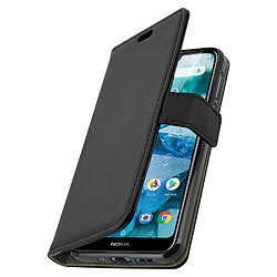 Avizar Housse Nokia 7.1 Etui Portefeuille Coque Gel Support Vidéo Noire