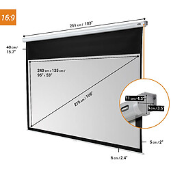 Ecran de projection celexon Manuel Economy 240 x 135 cm