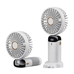 Avis (Mini Ventilateur Portatif à Main Petit Ventilateur de Bureau Pliant Refroidisseur de Refroidissement USB Rechargeable avec Base de Support de Téléphone de Table) Mini Ventilateur à Main