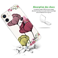 Avis Coque iPhone 12 mini souple transparente Coquelicot couleur Motif Ecriture Tendance Evetane