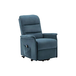 Acheter Vente-Unique Fauteuil releveur électrique en tissu bleu CAPUCINE