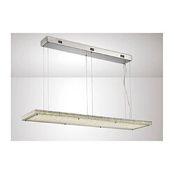 Luminaire Center Suspension Amelia 68W 6120lm LED C/W Remote 3000/6000K Stainless Steel/cristal