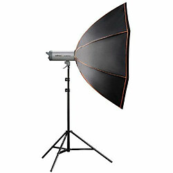 Walimex Pro Octagone Softbox Boîte à lumière pour Elinchrom Diamètre 120 cm Orange Line pas cher