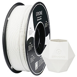 None Filament PLA mat ERYONE pour imprimante 3D 1,75 mm Tolérance 0,03 mm 1 kg (2,2 lb)/bobine - Blanc