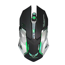 Universal Zérodate 7 couleurs 5 boutons 2400dpi rechargeable rétro-éclair ergonomique de jeu optique de jeu souris de jeu optique