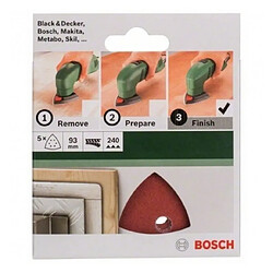 BOSCH Accessoires - abrasifs delta auto -agrippant 93/g240/6trous