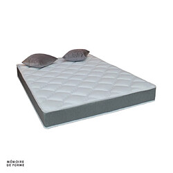 Mes Matelas mémoire de forme gris chiné 140x190cm