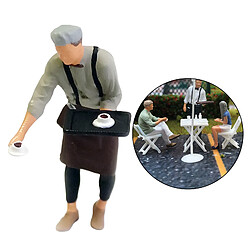 Avis 1:64 Chiffres Serveur Manger Disposition De Scène Diorama Jouet Café Serveur Marron