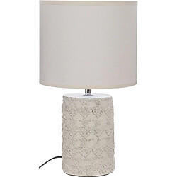 Atmosphera, Createur D'Interieur Lampe à poser ethnique Melo - H. 33 cm - Beige