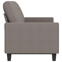 Avis vidaXL Canapé à 3 places Taupe 180 cm Tissu