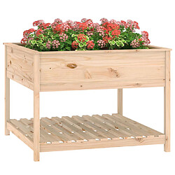 Acheter Maison Chic Jardinière,Bac à fleurs - pot de fleur avec étagère 111,5x111,5x81 cm Bois massif de pin -GKD97980