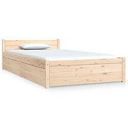 vidaXL Cadre de lit sans matelas avec tiroirs