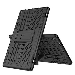 Coque en TPU modèle de pneu cool avec béquille noir pour votre Amazon Fire HD 10 (2019)