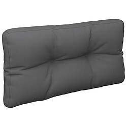 Acheter vidaXL Coussins de palette lot de 2 anthracite tissu