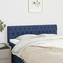 Maison Chic Lot de 2 Têtes de lit design Bleu pour chambre - Décoration de lit 72x7x78/88 cm Tissu -MN23265