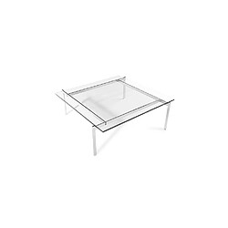 Acheter ICONIK INTERIOR Table basse carrée - Verre - 12mm - Billo Acier