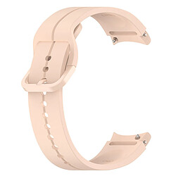 20MM Bracelet de montre en silicone Accessoires de remplacement compatible Samsung Watch5/Watch5 Pro - Rose clair