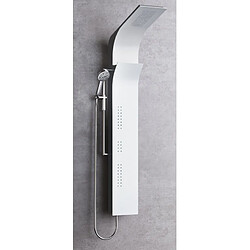 Colonne de douche avec hydromassage NOVELLINI VANITY S blanc bois 164 cm