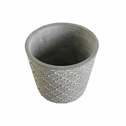 Cache-pot DKD Home Decor Gris Ciment 17 x 17 x 14,5 cm (3 Unités)