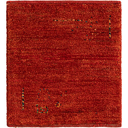 Vidal Tapis de laine 50x45 rouge Gabbeh