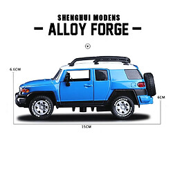 Universal Voiture jouet moulée sous pression haute simulation exquise: Shenghui modèle de voiture Toyota FJ Cruiser 1: 32 alliage modèle SUV son et lumière | modèle de voiture | modèle FJ Cruiser Toyota FJ(Bleu)