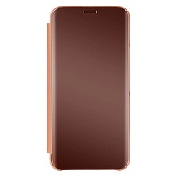 Avizar Étui Clear View Samsung Galaxy S22 avec Clapet Miroir Support Vidéo rose gold