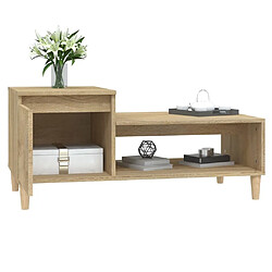 Acheter Maison Chic Table basse,Table Console Table d'appoint, Table pour salon Chêne sonoma 100x50x45 cm Bois d'ingénierie -MN94948