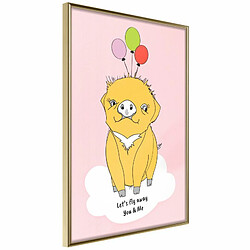 Paris Prix Affiche Murale Encadrée Birthday Wish 20 x 30 cm Or