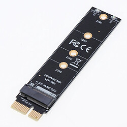 Avis Adaptateur M.2 NVME PCIE à M2 LED NVME SSD Carte D'interface Adaptateur D'ordinateur PCIE X1 M2 M.2 NVMe SSD à PCIE + Radiateur Noir