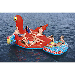 Avis Île Gonflable Perroquet Géant Bestway 427x384x258 cm Capacité pour 6 Personnes, Conception avec Poignées et Portes-Verres