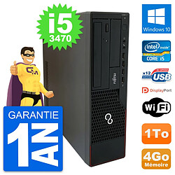 PC Fujitsu Esprimo E910 DT Intel i5-3470 RAM 4Go Disque Dur 1To Windows 10 Wifi - Occasion