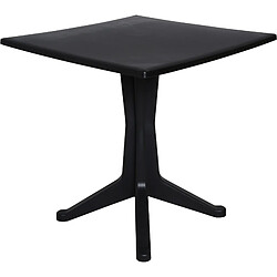 Alter Table carrée pour extérieur et intérieur, Made in Italy, 70x70x72 cm, couleur Anthracite