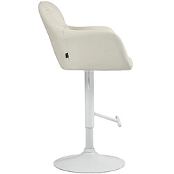 Avis Non Tabouret de bar Natoma simili cuir blanc