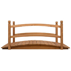 vidaXL Pont de jardin 140x60x60 cm Bois de sapin massif