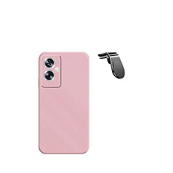 SUPPORT MAGNETIQUE K KIT KIT COFFÉRÉ VOYAGE + COUVERTURE DE SILICONE LIQUIDE Phonecare pour Oppo A79 5G - rose