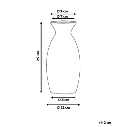 Avis Beliani Vase à fleurs CHALCIS fait à la main Céramique 25 cm Bleu