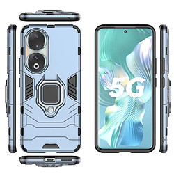 Htdmobiles Coque pour Huawei Honor 90 5G - housse etui rigide anti choc + verre trempe - BLEU FONCE