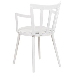 Beliani Chaise de salle à manger Set de 4 Blanc MORILL pas cher