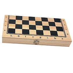 Acheter Jeu de société 39x39cm de jeu de société d'échecs de voyage international se pliant en bois fait main