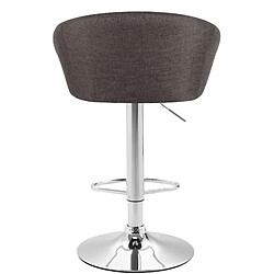 Non Lot de 2 tabourets de bar Miami V2 tissu chrome pas cher