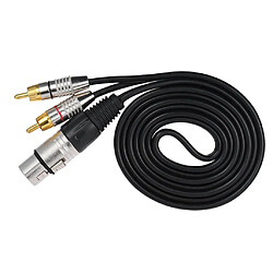 Avis XLR 3Pin Femelle à 2RCA Mâle Jack Haut-Parleur Audio SplitterCable Connecteur 0.5M