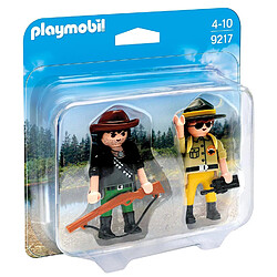 Playmobil® PLAYMOBIL 9217 Wild Life - PLAYMOBIL DuoPack Garde forestier et braconnier